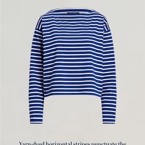 RALPH LAUREN
Striped Cotton Jersey Boatneck Top
Lauren,